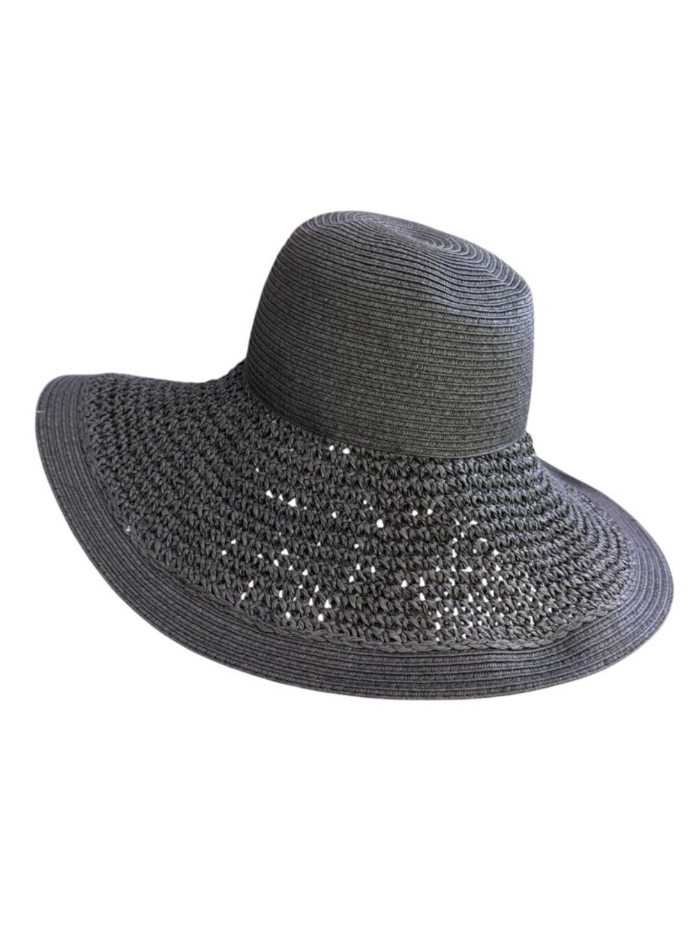 J. Crew Textured Wide Brim Summer Sun Hat C5556 Resort Cruise Vacation Coastal